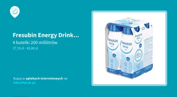 Fresubin energy drink gdzie kupić - najlepsze ceny i dostępność